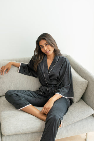 Four-piece Premium Satin Pyjama Set