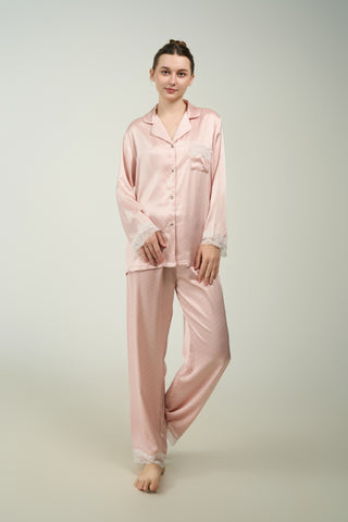 Lily Satin Silk Full Length Pyjamas
